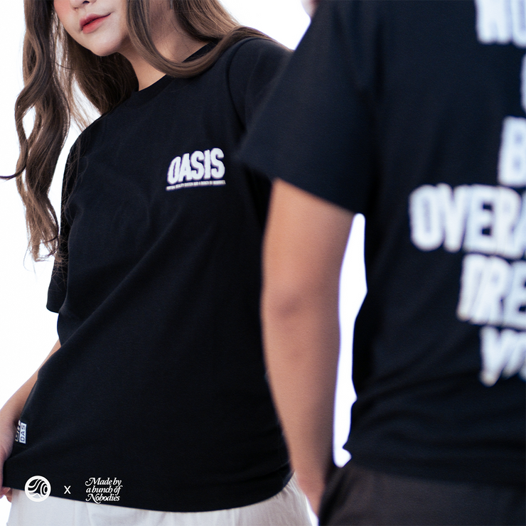 OASIS x Nobody Black Tee